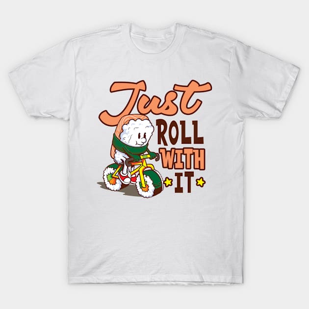 Sushi Lover Shirt | Just Roll With It T-Shirt by Gawkclothing